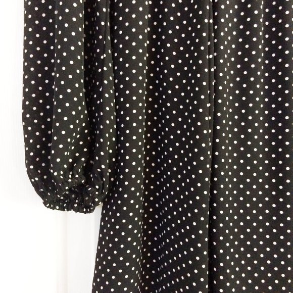 Forever 21 open back polka dots dress sz Large - Picture 4 of 6